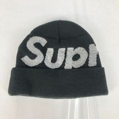 Supreme Big Logo Beanie Black　シュプリーム　ビッグロゴ　ビーニー　ニットキャップ　ブラック　/m 250122 01579hi◇143