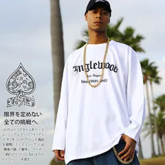 ACEFLAG ロンT メンズ 春秋冬用 白/黒 大きいサイズ エースフラッグ Tシャツ 長袖 おしゃれ イングルウッド LA 西海岸 ロゴ b系 ヒップホップ ファッション ダンス ストリート系 ブランド 服 新作 AF-TL-LT-026
