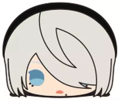 [중고] 봉제인형 마스코트·봉제인형 배지 요르하 2호 B형(고글 없음 ver.) [모치모치 마스코트 NieR:Automata Ver1.1a]