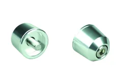 新品 ポッシュフェイス(POSH FAITH) バイク用品 バーエンド ソリッド カワサキ純正ハンドル用 M8タイプ ZRX1200DAEG など シルバー 031178-03-10 バーエンドキャップ