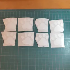 肉球 猫 犬 カッティングステッカー シール