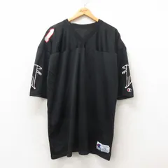 XL/古着 チャンピオン Champion 半袖 ビンテージ フットボール Tシャツ メンズ 90s NFL アトランタファルコンズ 大きいサイズ ロング丈 メ