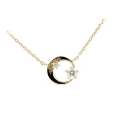 フェスタリアビジュソフィア ウィッシュアポンスター ダイヤモンド ネックレス 0.12ct 0.01ct K18YG 質屋出品