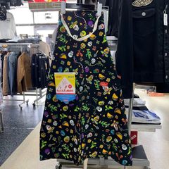 cookma クックマン⚫︎雑貨　ワイド　ポケット　エプロン　メキシコ　ブラック