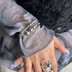 【錆びないｺｰﾃｨﾝｸﾞ】メタリックパール　バングル