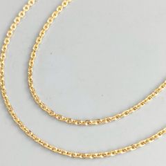 18金 K18 男女兼用 造幣局 カットアズキチェーンネックレス 3.88ｇ 40.5㎝ C277