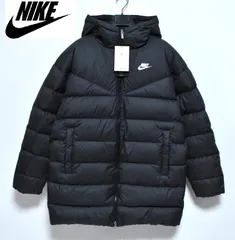 未使用級！ Nike ロングファーコート 黒/白 スウッシュデザイン S NIKe BIG SWOOSH ファーコート 黒 定価27500円 新品 - メルカリ