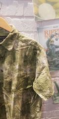 古着　XL　croft&barrow クラフトアンドバロー シャツ 緑  柄  胸ポケット