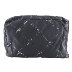 【CHANEL】シャネル トラベルライン ナイロン 黒 ユニセックス ポーチ