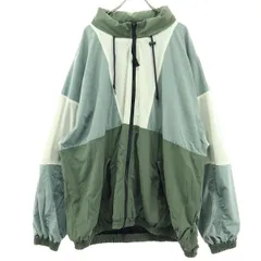 BEAMS HEART ビームスハート GERRY ジェリー コラボ 長袖 ナイロンジャケット L グリーン系 フーディー メンズ 古着