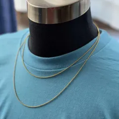 ☆50cm 60cm ゴールド ボールチェーンネックレス メンズ ステンレス