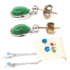 【ピアス セット】　シルバー　ゴールド　グリーン　緑　ブルー　青　セット売り　レディース