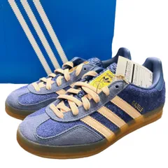 adidas(アディダス) GAZELLE INDOOR ガゼル インドア 23 JI0322 23.5cm ブルー×ピンク ローカット スニーカー