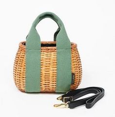 美品】ヴィオラドーロ スプリットラタン ポケットトートバッグ 2way