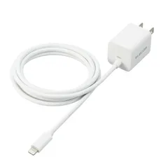 USB Power Delivery 20W AC充電器(Lightningケーブル一体型) ELECOM エレコム MPA-ACLP05WH 【５営業日以内発送】 【佐川急便にて発送】