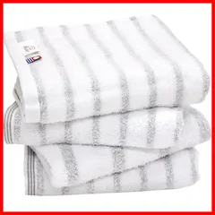 【特売】今治タオル 認定 フェイスタオル hiorie(ヒオリエ) mist ミスト 4枚セット グレー 日本製 ボーダー 今治ブランド 瞬間吸水 速乾 部屋干し 綿100％ 柔らか ソフト imabari towel