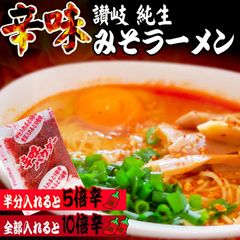 讃岐 生太 田舎 辛味みそラーメン 4食セット ポイント消化 送料無料　RMK5R