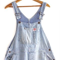 YANMAR ストライプオーバーオール size Ｌ キー KEY ヒッコリーストライプ ビブ オーバーオール | Jalana