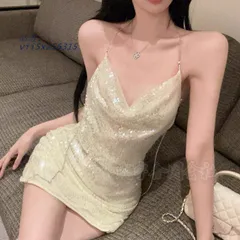 ワンピース バックレス ノースリーブ セクシー ミニワンピース ギャザー入り タイト 夜店風 キャバドレス レディース ヒップラップ スリム 夏 スパンコール付き  vii5x256315