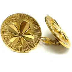 CHANEL シャネル　クローバーイヤリング　ゴールド　両耳