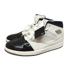 NIKE Air Jordan 1 Retro Mid 95 Concord スニーカー 616369-195 32 ホワイト×ブラック