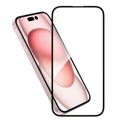 Hy+ iPhone16 フィルム ガラスフィルム W硬化製法 一般ガラスの3倍強度 全面保護 全面吸着 日本産ガラス使用 厚み0.33mm