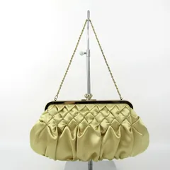 組曲 パーティバッグ クラッチバッグ 2way チェーン 鞄 カバン ブランド レディース ゴールド KUMIKYOKU 【中古】