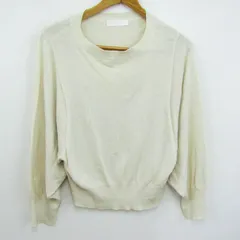 センスオブプレイスバイアーバンリサーチ ニット 長袖 トップス レディース Fサイズ ホワイト系 SENSE OF PLACE by URBAN RESEARCH 【中古】