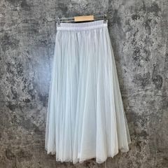☆SHIPS☆シップス♪チュールスカート♪グレー♪大人可愛い♪(M)
