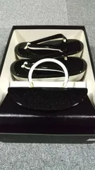 厚底 草履バックセット⑩ 黒