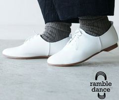 ランブルダンス ramble dance シュリンクレザー レースアップ シューズ04632