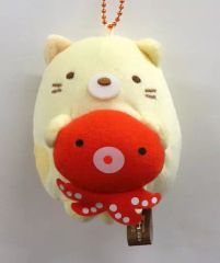 [중고] 잡화 고양이 타코로 매달려 봉제인형 키체인 [스미코구라시] 아카시 한정