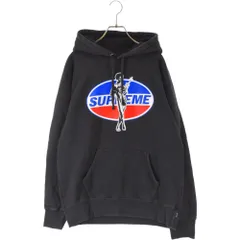 SUPREME (シュプリーム) 17AW×HYSTERIC GLAMOUR HoodedSweatshirt×ヒステリックグラマー ロゴプリント プルオーバーパーカー ブラック