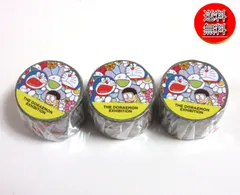 【送料無料★匿名配送★新品★ダンボール梱包】村上隆xドラえもん展 マスキングテープ3個セット幅3ｃｍ/ドラえもん のび太 ジャイアン他/マルチフラワー