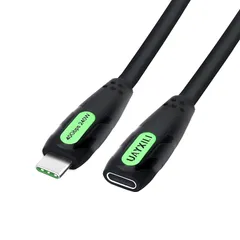 【新着商品】UAYXILI 0.8M USB4 延長ケーブル Thunderbolt 4 延長ケーブル 対応【40Gbps高速データ転送 240W PD 急速充電 8K@60Hz映像出力】Thunderbolt 4/Thunderbolt 3/USB 3. 1