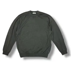 参考上代56100円 未使用品 ATON GARMENT DYED SILK WASHI CREWNECK SWEATER ガーメントダイシルクワシクルーネックセーター ニット エイトン KRAGCM0110 ブラック 2 84497A5のサムネイル