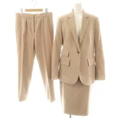 マックスマーラ MAX MARA 白タグ パンツ スカート ジャケット スーツ セットアップ 3点セット 42 ピンクベージュ /DF ■OSのサムネイル