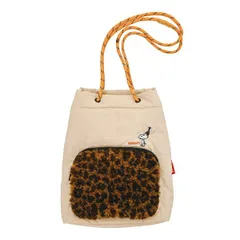 スヌーピー ボアポケット2WAYポシェット ベージュ SNOOPY