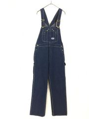 古着 90s USA製 BIG SMITH ブルー デニム ワーク オーバーオール W33 L31 