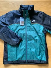 YONEX ウィンドウォーマーシャツ 黒×紺×緑 S