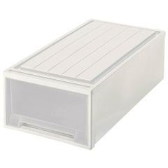 収納ケース ビュートケース 幅39×奥行74×高さ23cm カプチーノ L-23 ｜ 押入れ収納 押し入れ 引き出し ケース 衣装 衣類 服 入れ