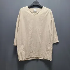 ZARA(ザラ) ベージュ 7 スリーブレス シャツ メンズ 105 ● スリム 110 ― 0926