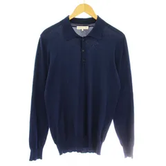 マッキントッシュ MACKINTOSH ニットポロシャツ カットソー 長袖 S 紺 ネイビー /KUのサムネイル