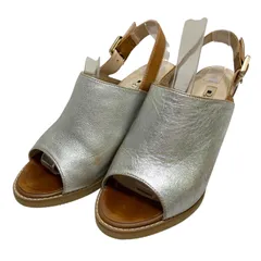 【美品】ダイアナ (23.5) サンダル チャンキーヒール ストラップ ヒール バイカラー 希少デザイン