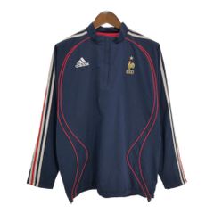 adidas アディダス サッカー フランス代表 リバーシブル ハーフジップ プルオーバージャケット スポーツ(メンズ M相当)中古 古着 U3094