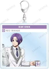 【中古】キーホルダー 御影玲王 描き下ろし モーニングルーティンver. SNS風BIGアクリルキーホルダー 「ブルーロック」
