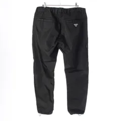 プラダ Re-Nylon リナイロン トライングルロゴ 三角プレート ドローコード カーゴパンツ ボトムス SPH66 ブラック 50【中古】のサムネイル