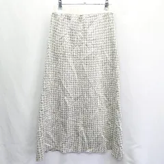 ◇ natural couture ナチュラルクチュール 総柄 ロング丈 フレア スカート サイズF グレー レディース E  【1407020056397】のサムネイル