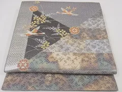 袋帯 奥の細道 松尾芭蕉 鳥に松 金糸 KO-973 【公式通販】 袋帯 奥の細道 松尾芭蕉 鳥に松 金糸 KO-973 【公式通販】