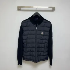 MONCLER ブラックテーラードジャケット tre-style_mc24fw119